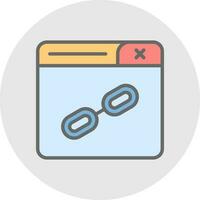 Web Link Vector Icon Design