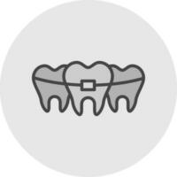Broken Tooth Vector Icon Design