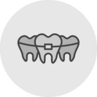 Broken Tooth Vector Icon Design