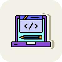 Coding Vector Icon Design