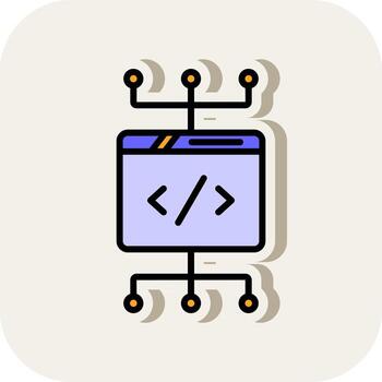 Coding Vector Icon Design