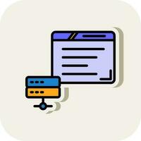 Web Hosting Vector Icon Design