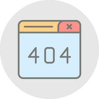 404 Error Vector Icon Design