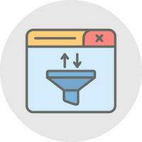 Funnel Vector Icon Design