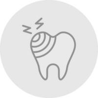 Broken Tooth Vector Icon Design