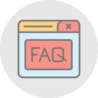 Faq Vector Icon Design