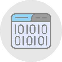 Binary Code Vector Icon Design