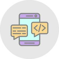 Conversation Vector Icon Design