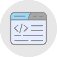 Web Coding Vector Icon Design