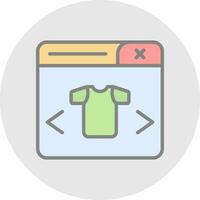 ropa Tienda vector icono diseño