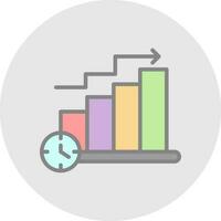 Bar Chart Vector Icon Design