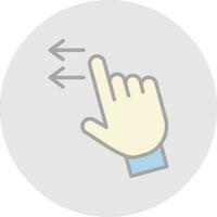 Swipe Left Vector Icon Design