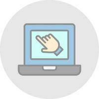 Laptop Vector Icon Design