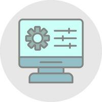 Web Management Vector Icon Design