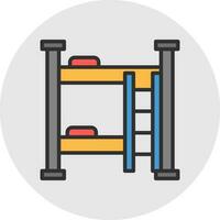 Dormitory Vector Icon Design