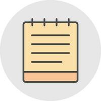 Notebook Vector Icon Design