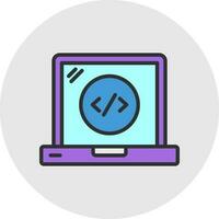 Web Coding Vector Icon Design