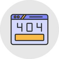 404 Error Vector Icon Design