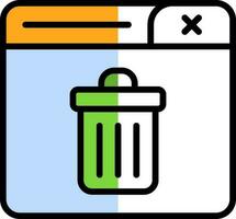 Trash Can Vector Icon Design