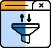 Funnel Vector Icon Design