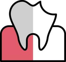 Dental Caries Vector Icon Design