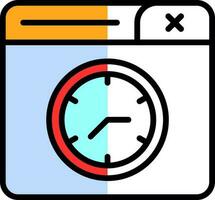 diseño de icono de vector de reloj