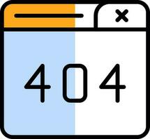 404 Error Vector Icon Design
