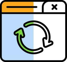 Refresh Page Vector Icon Design