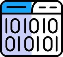 Binary Code Vector Icon Design