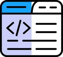 Web Coding Vector Icon Design