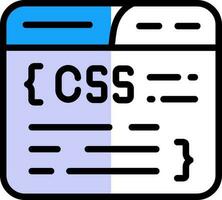 css codificación vector icono diseño