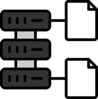 base de datos archivo vector icono diseño