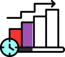 Bar Chart Vector Icon Design