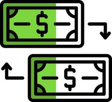 Money Exchange Vector Icon Design