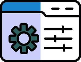Web Management Vector Icon Design
