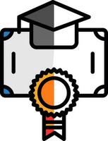 Bachelors Degree Vector Icon Design