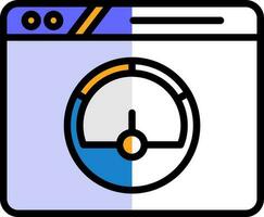 Speed Test Vector Icon Design