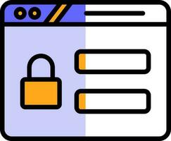 Password Vector Icon Design