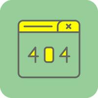 404 Error Vector Icon Design