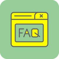 Faq Vector Icon Design