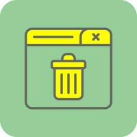 Trash Can Vector Icon Design