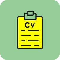 CV Vector Icon Design