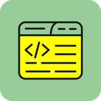 Web Coding Vector Icon Design