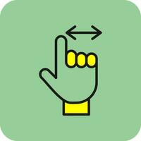 Horizontal Arrow Vector Icon Design