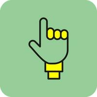 One Finger Vector Icon Design