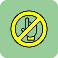 Do Not Touch Vector Icon Design