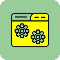 Website Setting Vector Icon Design