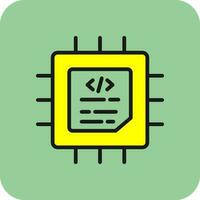 Processor Vector Icon Design