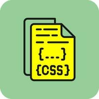 diseño de icono de vector de archivo css