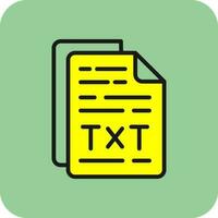 Txt File Vector Icon Design